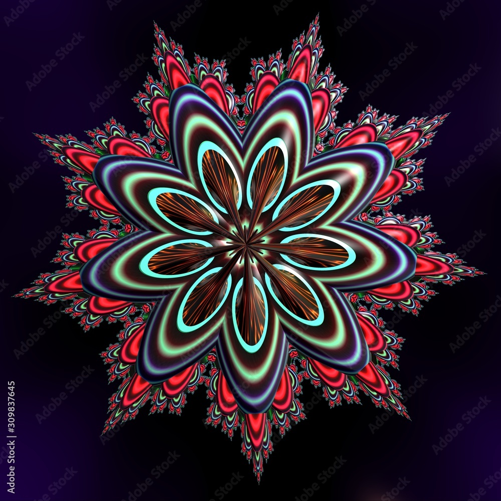 Fractal abstract figure Fractal abstract figure