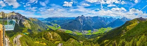 Mountain panorama from a platform on the 