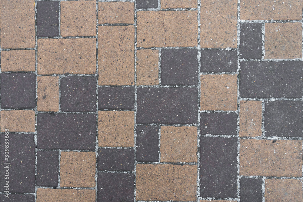 Obraz premium Gray and brown floor tile texture