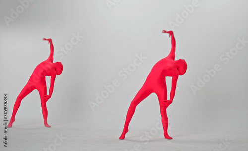 silhouette of a woman dancing