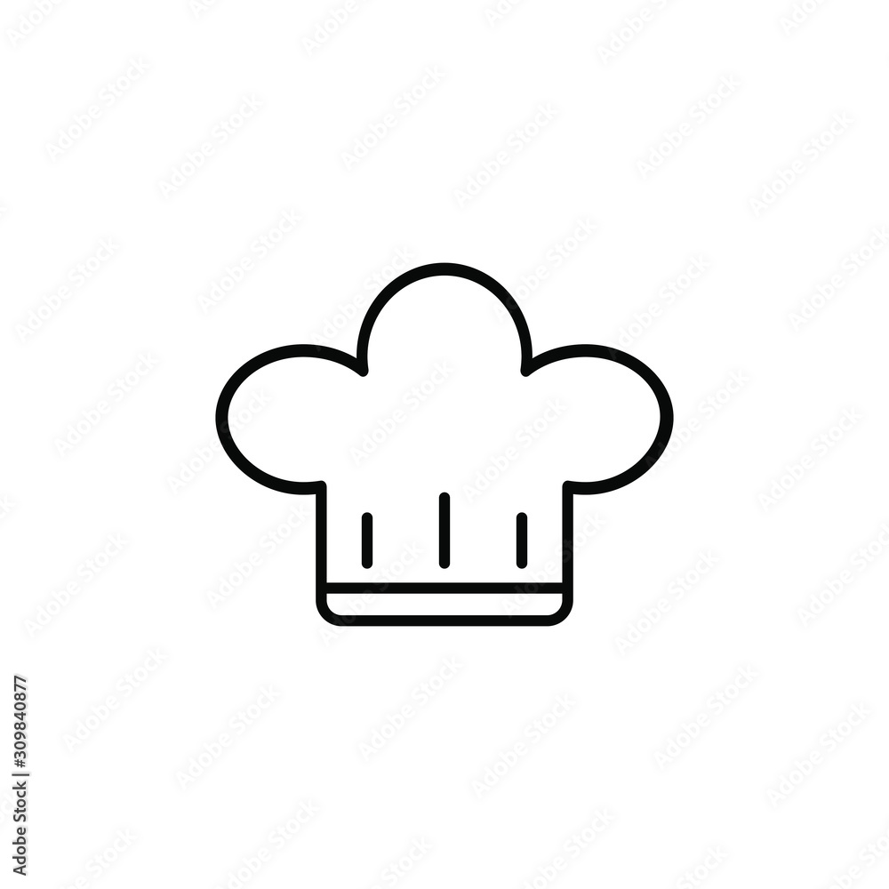 Chef hat icon design. Cooking symbol isolated on white background. Vector illustration Chef hat icon design. Cooking symbol isolated on white background. Vector illustration