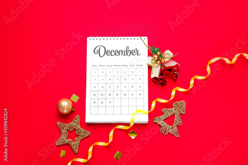 Calendar with page of Decem...