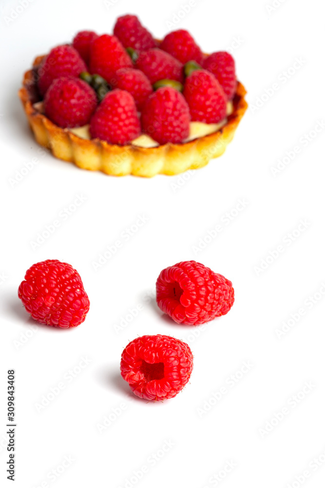 raspberries isolated on white background raspberries isolated on white background