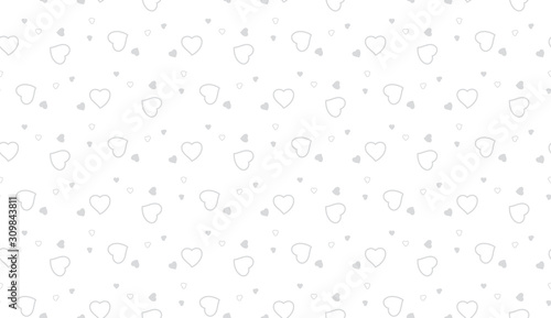 Heart pattern. Seamless vector backdrop. Abstract vector background.