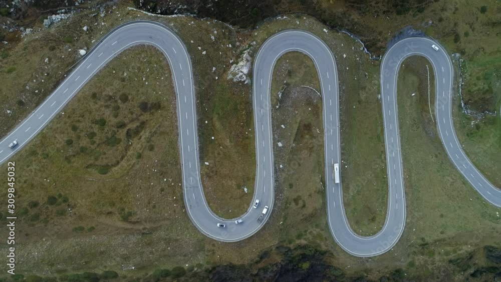 Aerial View of Julier Pass, Grisons, Switzerland Aerial View of Julier Pass, Grisons, Switzerland