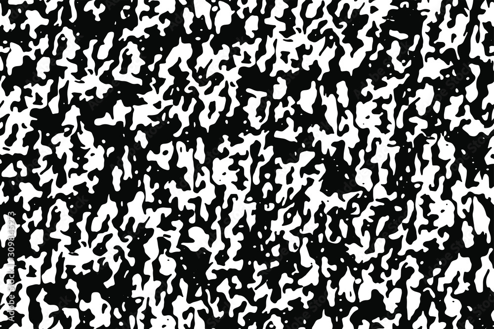 Full Seamless Abstract Pattern. Monochrome Vector. Black and White Texture Dress Fabric Print. Design for Textile and Home Decoration. 