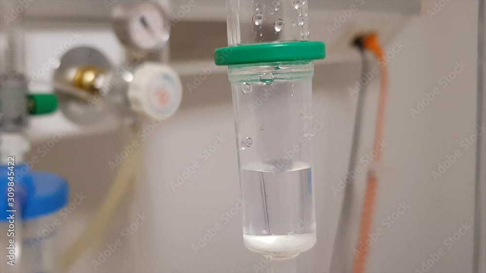 Manipulating medical equipment drop by drop in a hospital Manipulating medical equipment drop by drop in a hospital