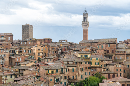 Scenery of Siena  a beautiful medieval town in Tuscany  Italy