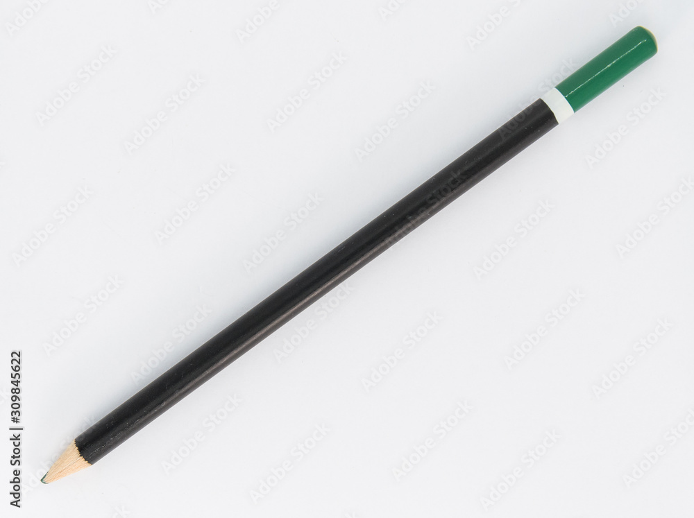 Green and black pencil Green and black pencil