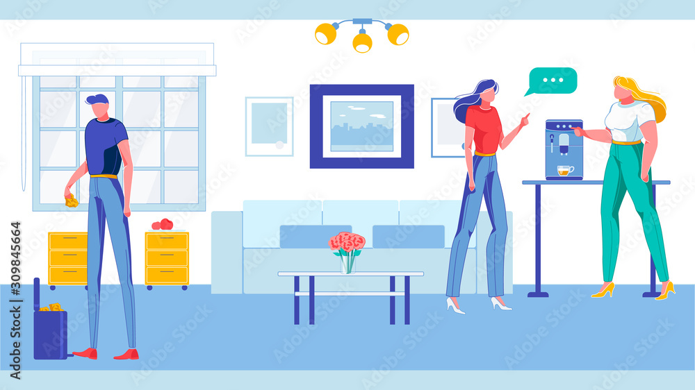 Colleagues, Office Workers in Recreation Room. Colleagues, Office Workers in Recreation Room.