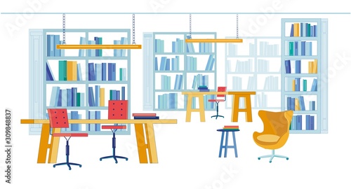 Reading Hall in Printed Books University Library