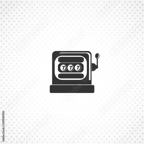 casino slot vector icon for mobile concept and web apps design