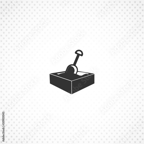 sandbox with shovel vector icon for mobile concept and web apps design