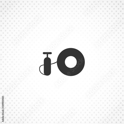 inflate tire vector icon for mobile concept and web apps design