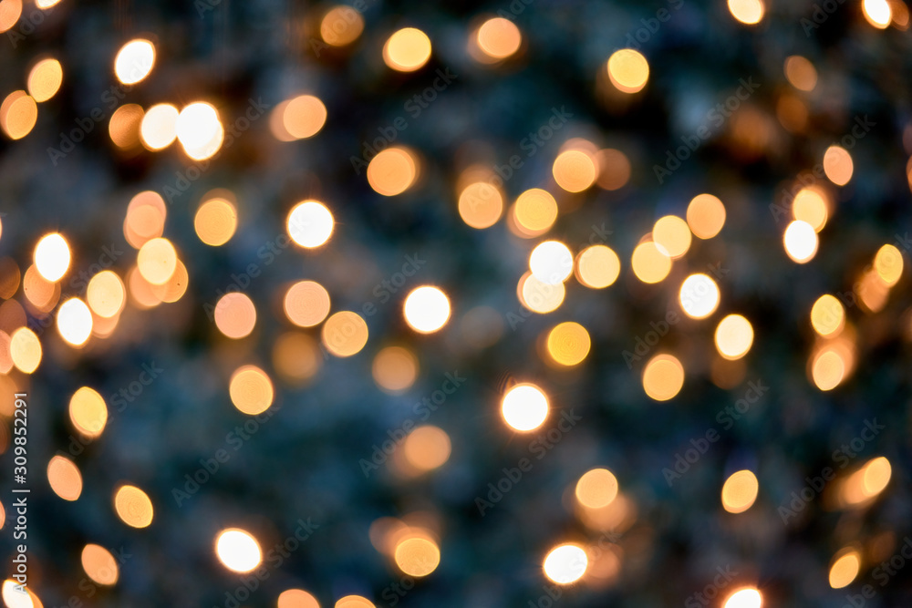 Luces navideñas desinfocadas, efecto bokeh Luces navideñas desinfocadas, efecto bokeh