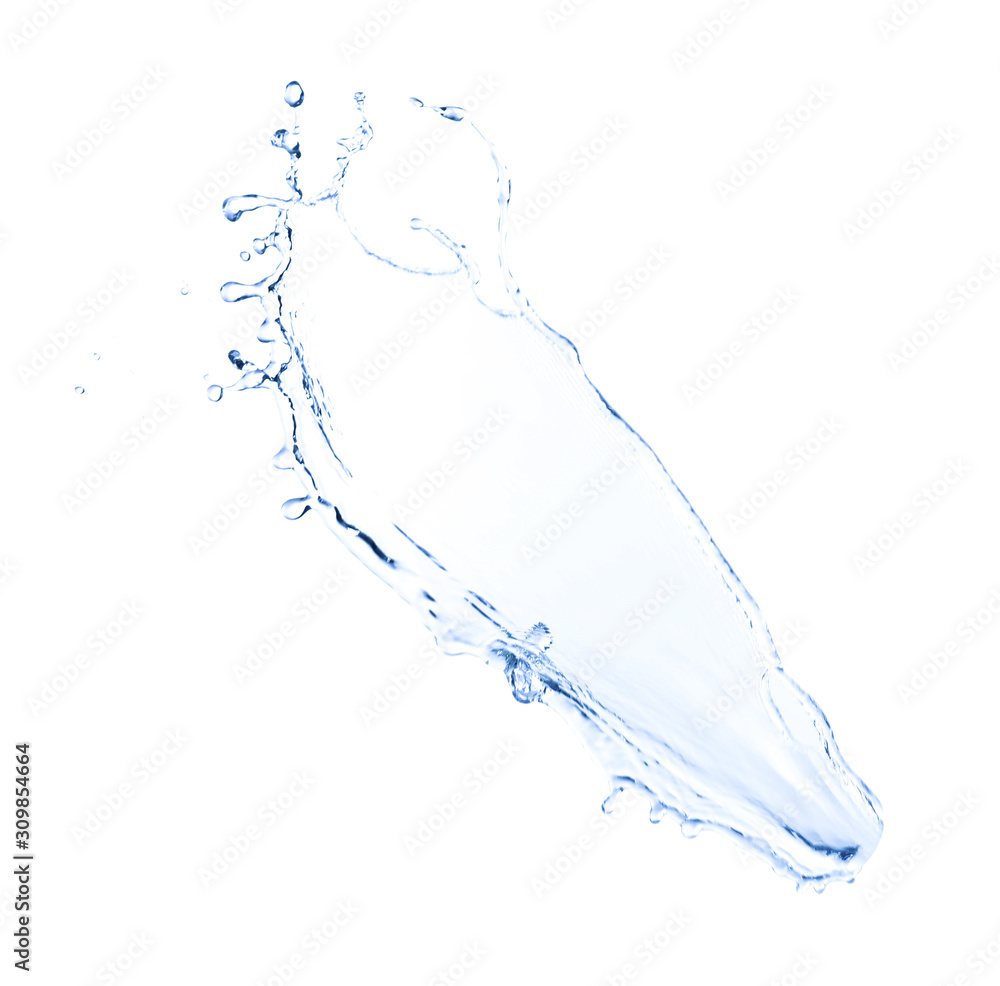 Abstract splash of water isolated on white Abstract splash of water isolated on white