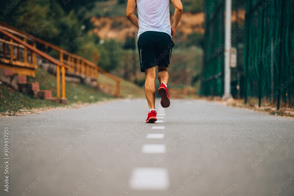 Runner running for marathon