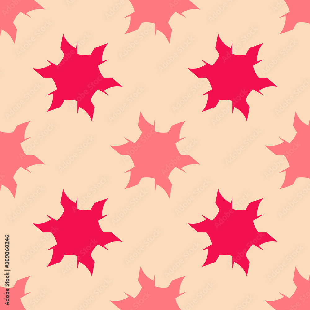 Monochrome seamless pattern with geometric ornament. Monochrome seamless pattern with geometric ornament.