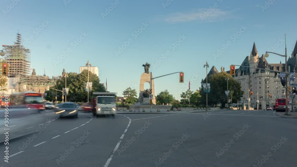 Timelapse of traffic on a busy street in downtown Ottawa Timelapse of traffic on a busy street in downtown Ottawa