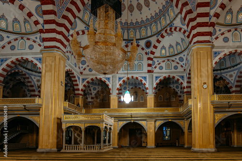 Interior of Ahmad Kadyrov Mosque Heart of Chechnya photo