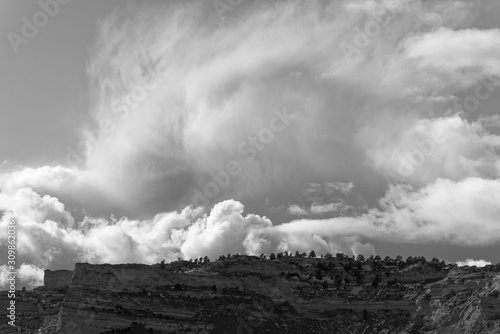 Dramatic Clouds in Black and white