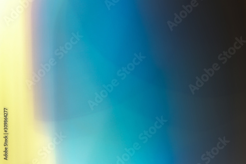 Wallpaper Mural Colourful blue and yellow Bokeh, lens flare, light leas for film effect and background Torontodigital.ca