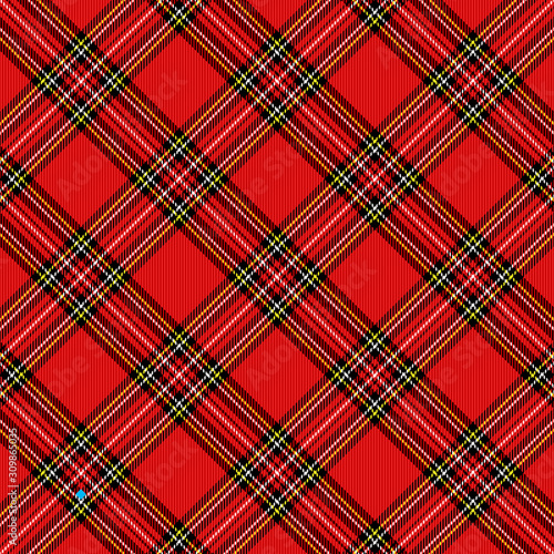 Christmas new year Tartan. Pattern Scottish cage