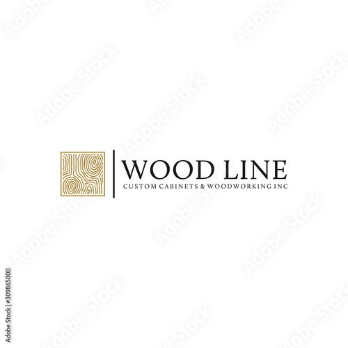 wood logo design inspiration, vector eps 10