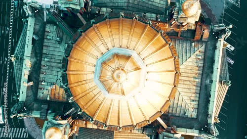 Roof top view on Saint Isaac's Cathedral. Saint-Petersburg Russia 