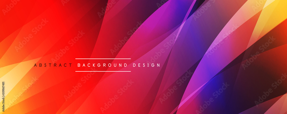Fototapeta premium Dynamic trendy simple fluid color gradient abstract background with line effects. Vector Illustration For Wallpaper, Banner, Background, Card, Book Illustration, landing page