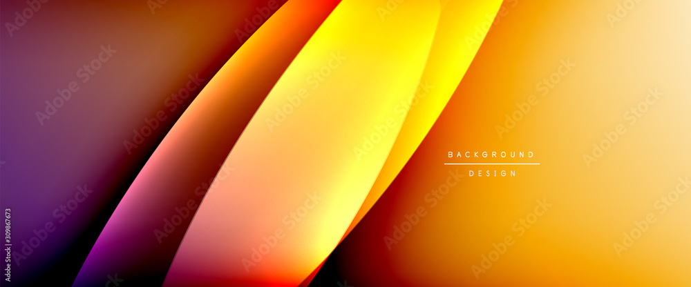 Wave liquid style lines with shadows and light on gradient background. Trendy simple fluid color gradient abstract background with dynamic straight shadow line effect Wave liquid style lines with shadows and light on gradient background. Trendy simple fluid color gradient abstract background with dynamic straight shadow line effect