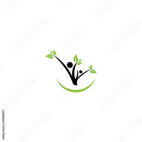 Healthy logo template vector icon design