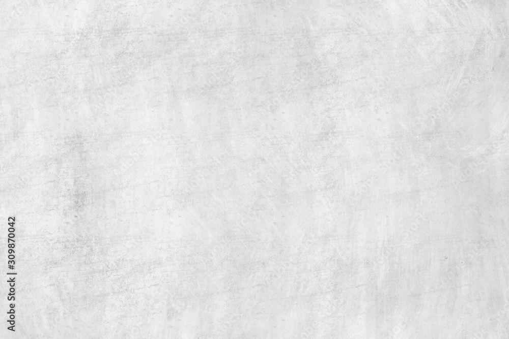 Fototapeta premium Concrete wall white color for background. Old grunge textures with scratches and cracks. White painted cement wall texture.
