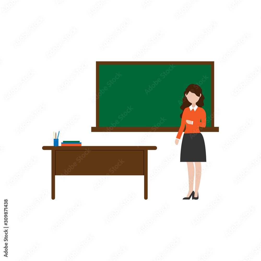 illustration of the vector design teacher profession illustration of the vector design teacher profession