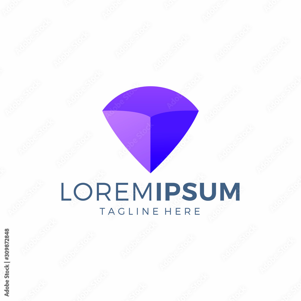 Geometric Abstract Logo design Vector