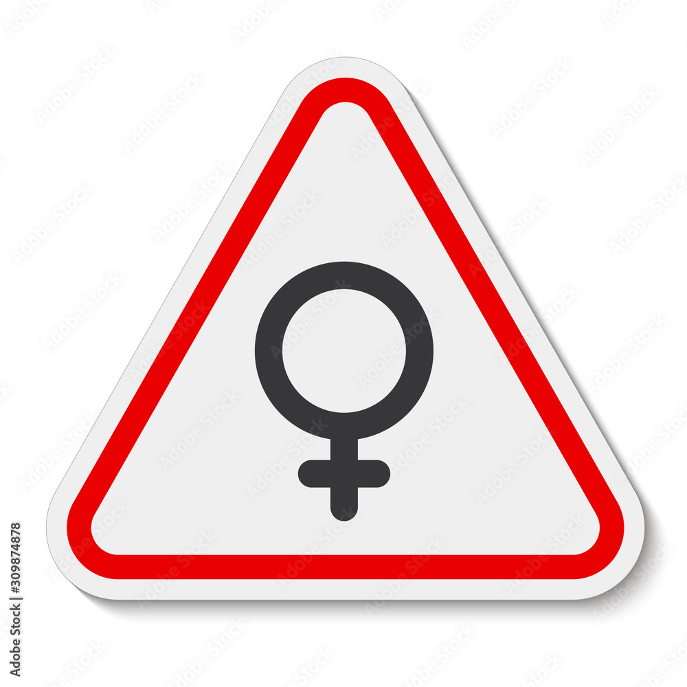 No Female Symbol Sing Isolate On White Background,Vector Illustration No Female Symbol Sing Isolate On White Background,Vector Illustration