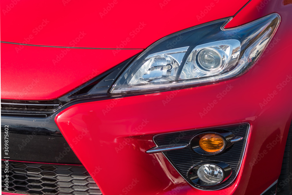 自動車のヘッドライト　Headlight of the car old