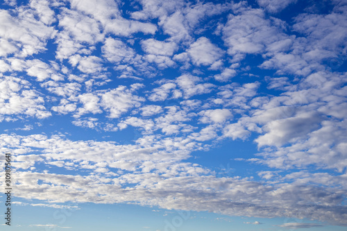 blue sky with white clouds