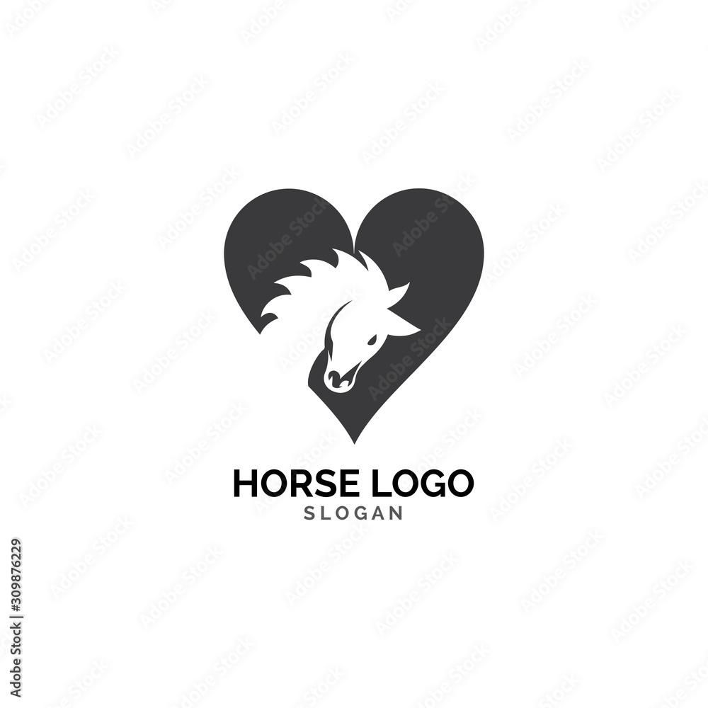 Obraz premium Horse Logo Template Vector illustration design