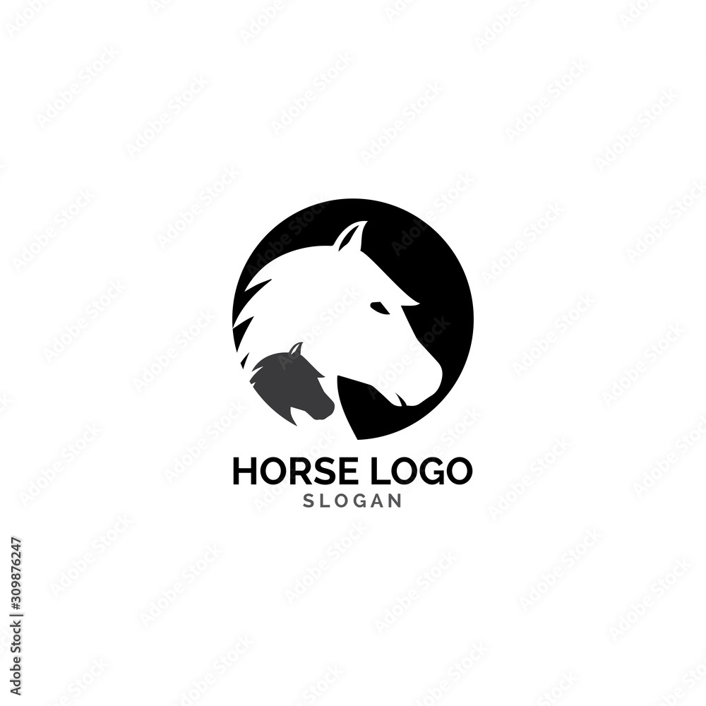 Fototapeta premium Horse Logo Template Vector illustration design