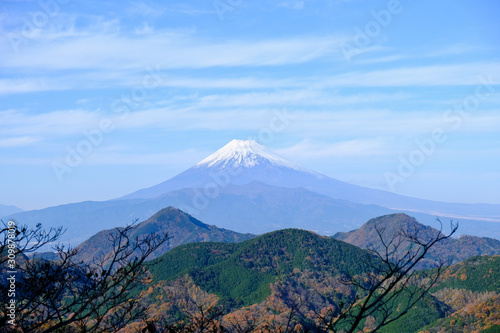 Mt. Fuji in blue sky