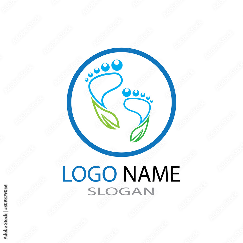 foot Logo Template vector illustration foot Logo Template vector illustration