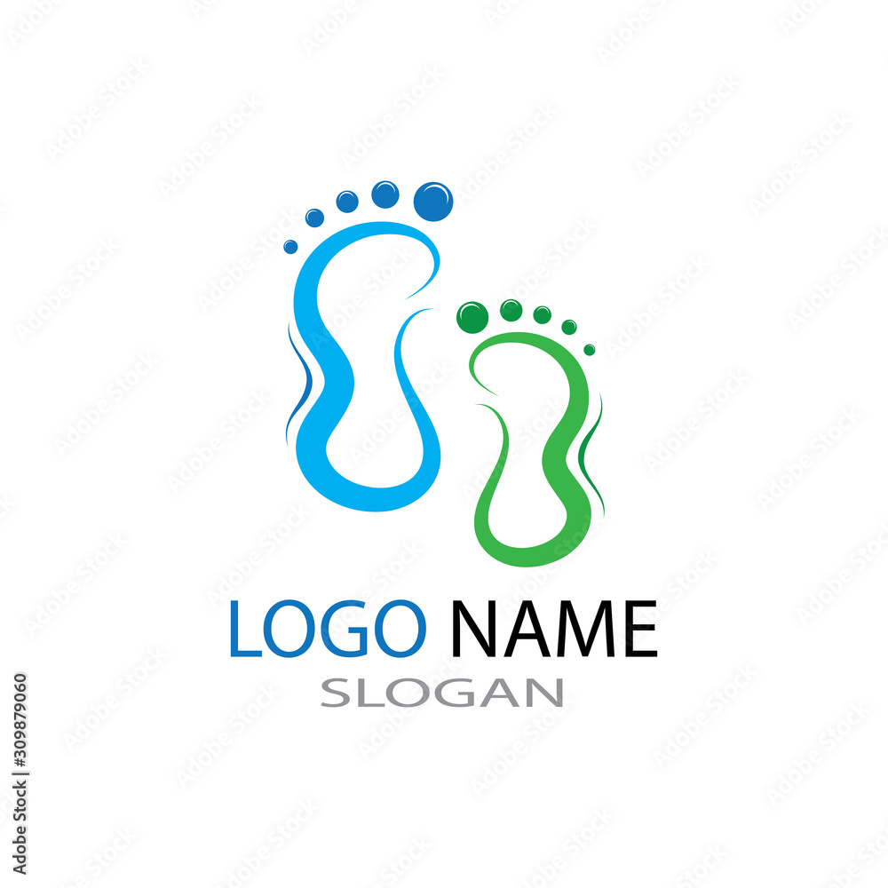 foot Logo Template vector illustration foot Logo Template vector illustration