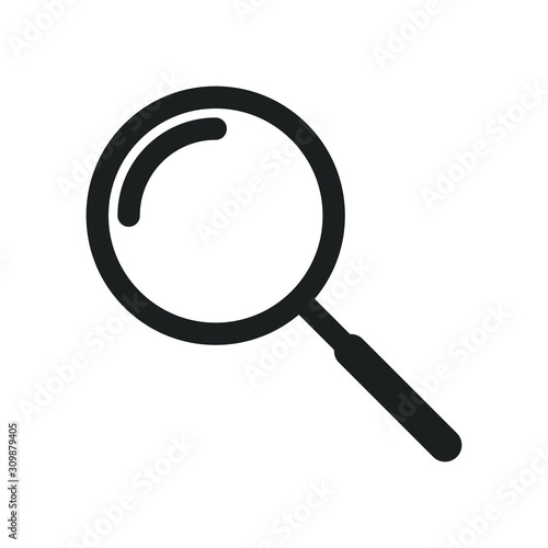 Magnifying glass or search icon vector sign isolated for graphic and web design. searching symbol template color editable on white background, Thin linear graphic Eps10.