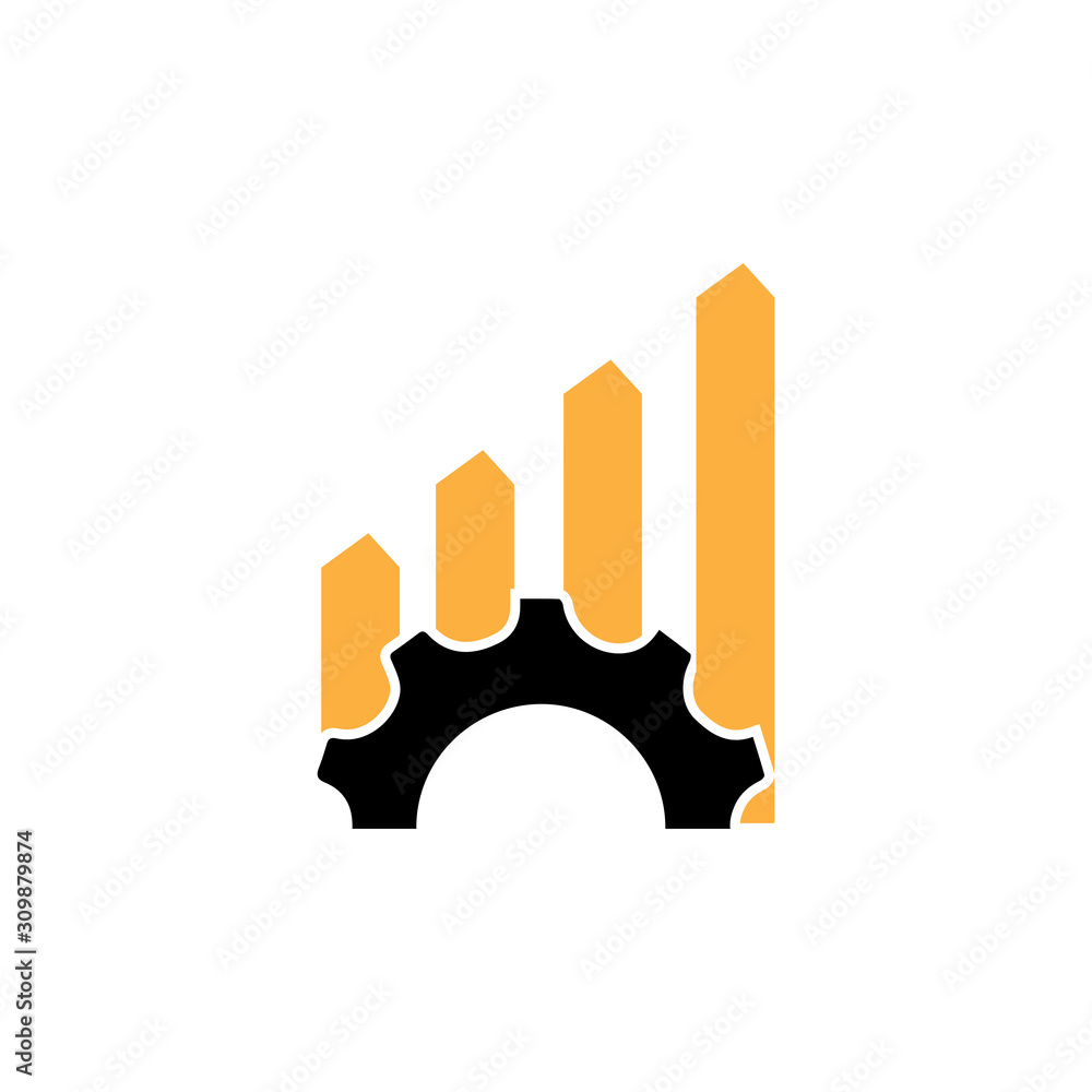 Fototapeta premium Gear Logo Template vector icon illustration design