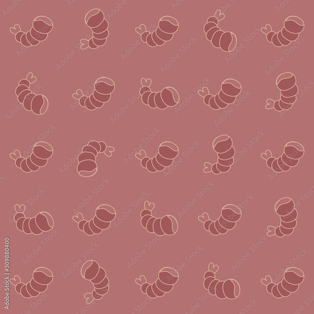 Seamless pattern with shrimps, pink background. Seamless pattern with shrimps, pink background.
