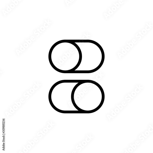 Simple switch line icon.