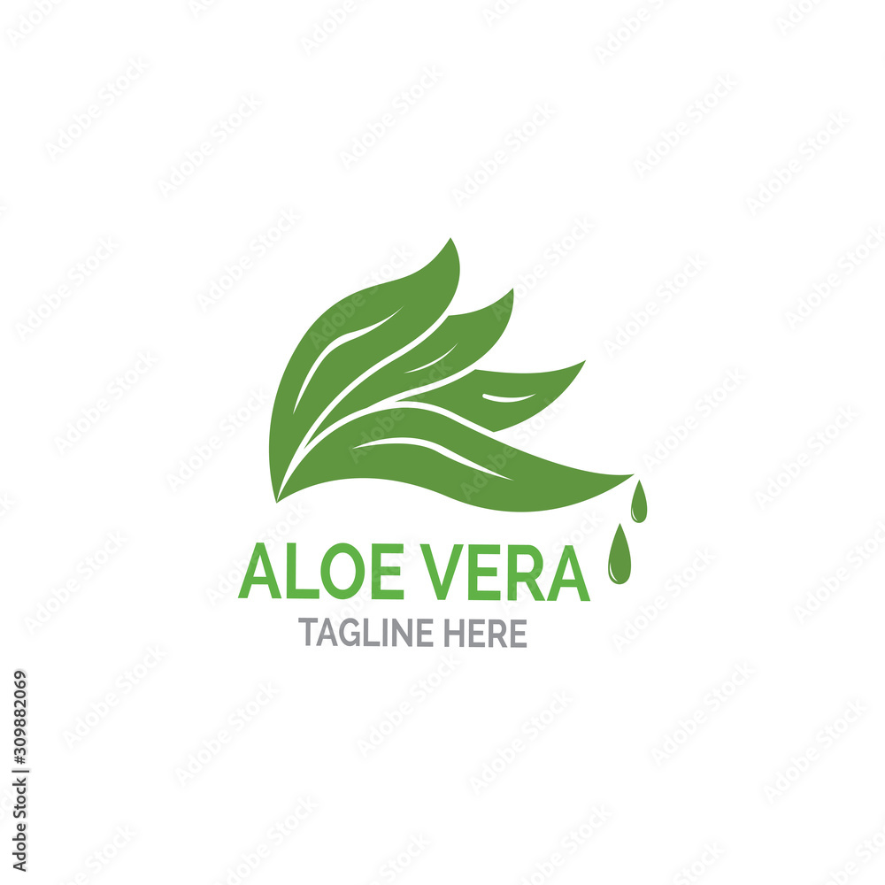 Aloe vera logo vector illustration template Aloe vera logo vector illustration template