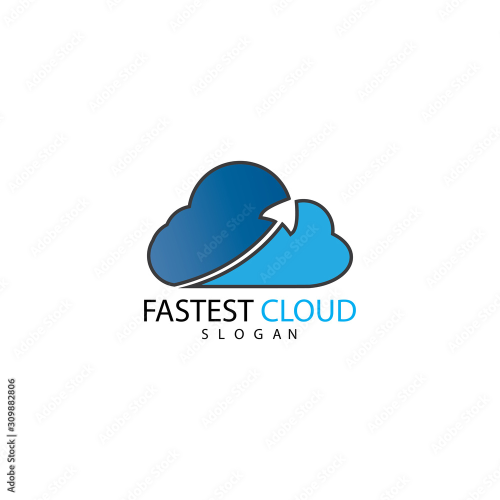 cloud logo design template vector icon cloud logo design template vector icon