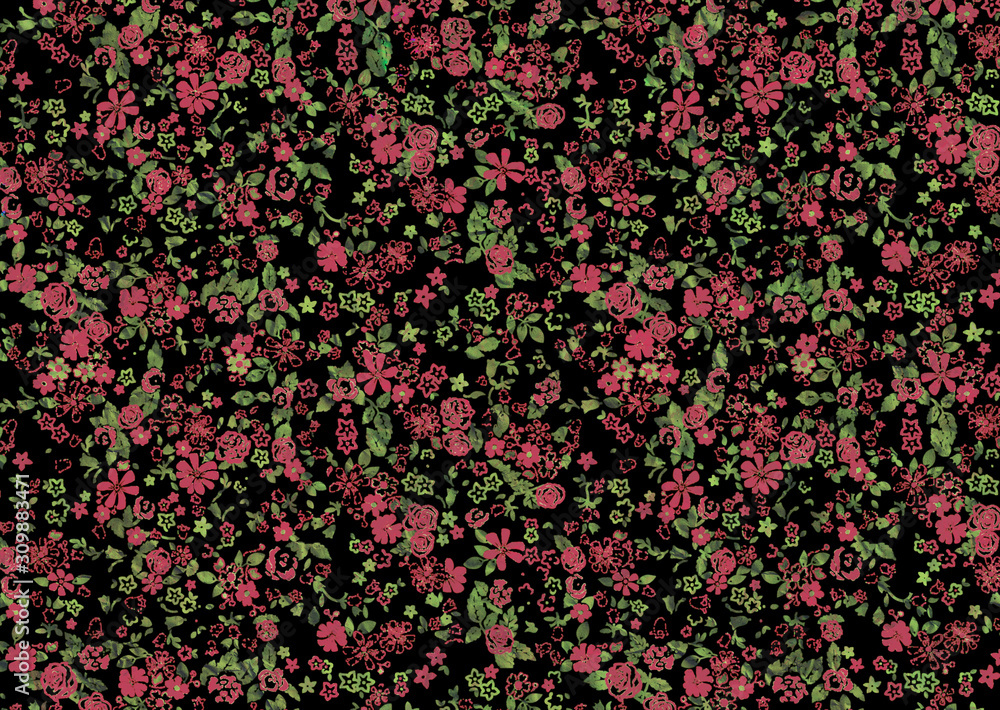 abstract beautiful floral pattern design